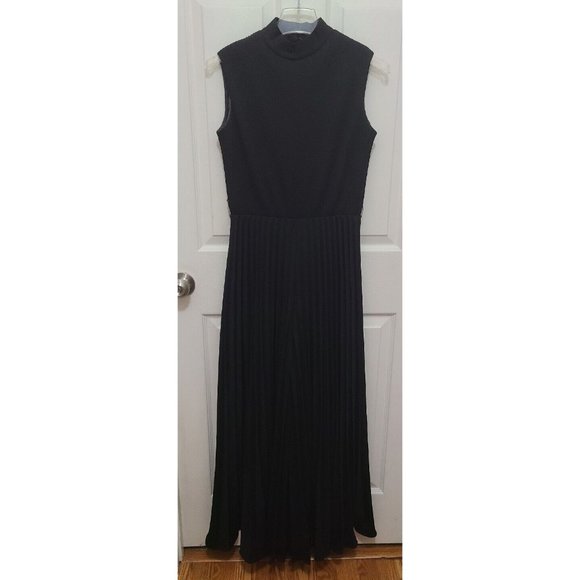 Vtg 70s Mary Dobbs Original Women's Sleeveless Pleated Full Flare Jumpsuit Sz XS - Picture 1 of 13